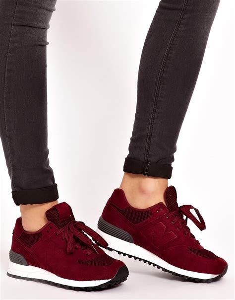 burgundy sneakers for women.